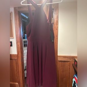 Brand New Burgundy Front Cross Lulus Dress